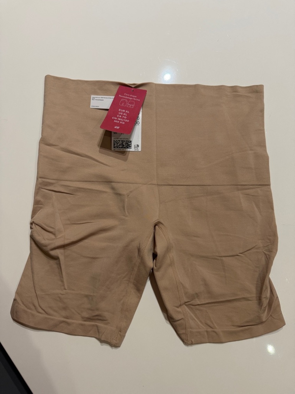 Seamless High-Waist Shaping shorts - Nude - XL